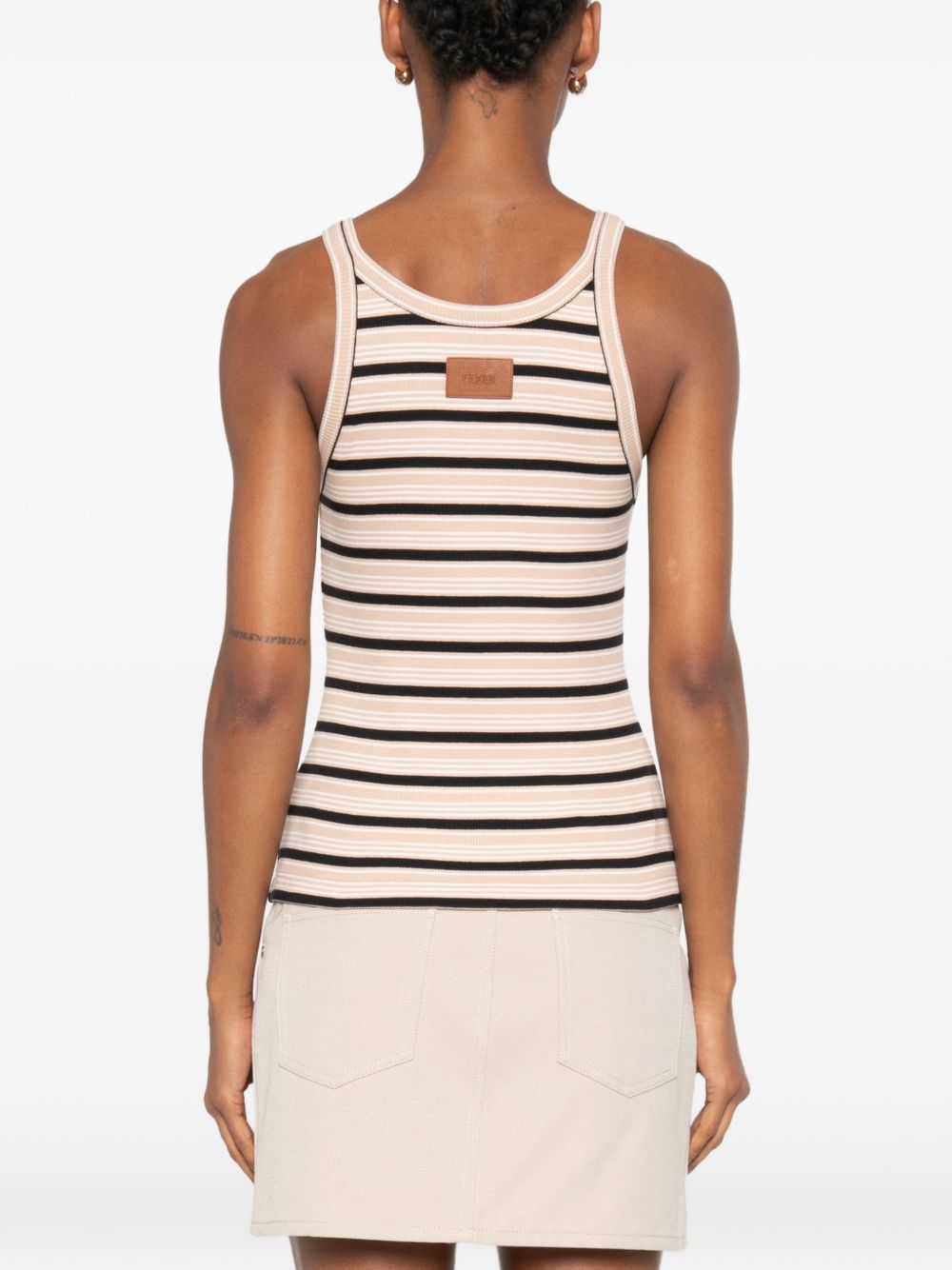 cotton striped knit top FS7966 AW88F1X32 FENDI