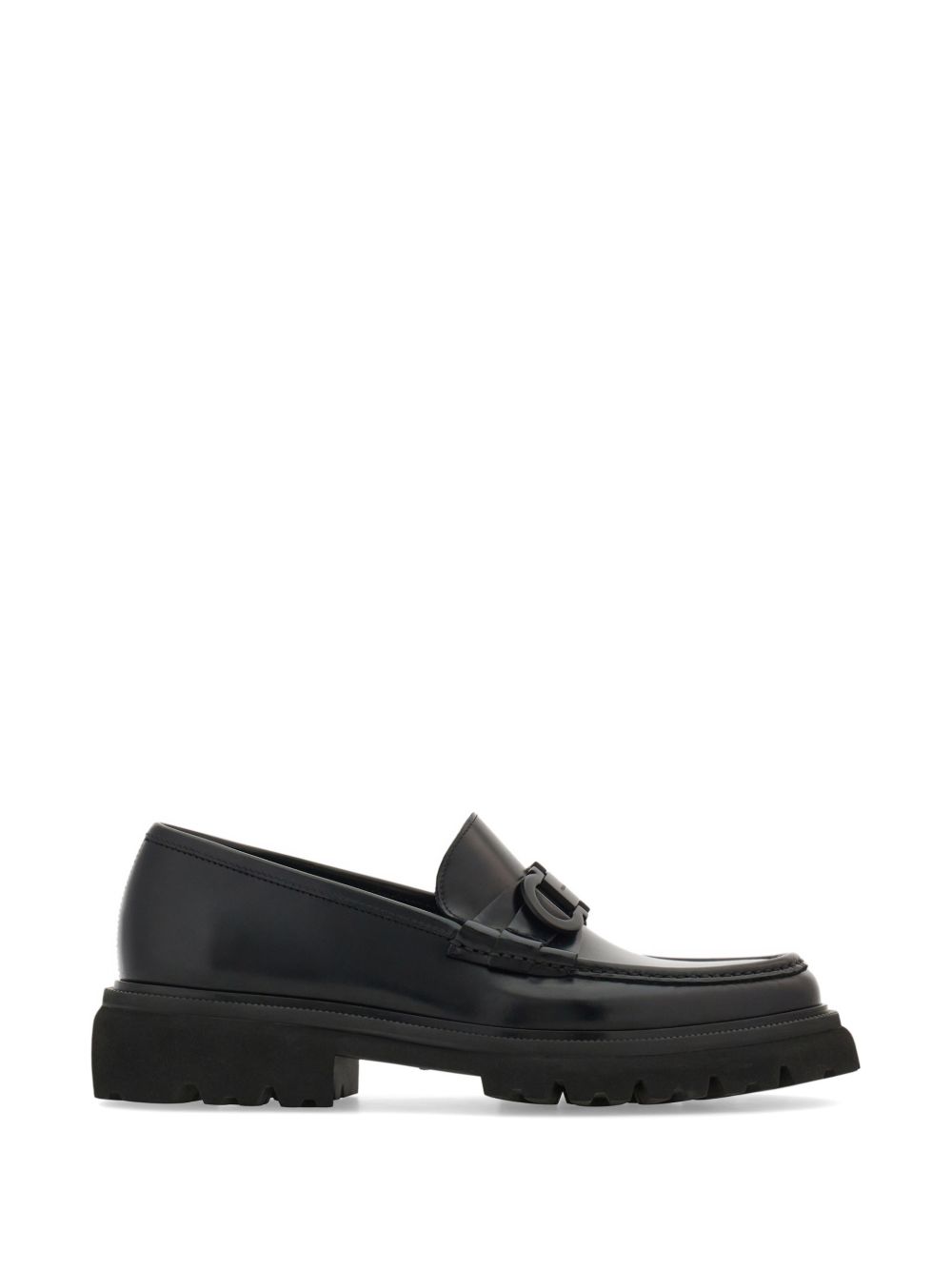 GANCINI ornament moccasin 028249COCOON 794899NERO FERRAGAMO