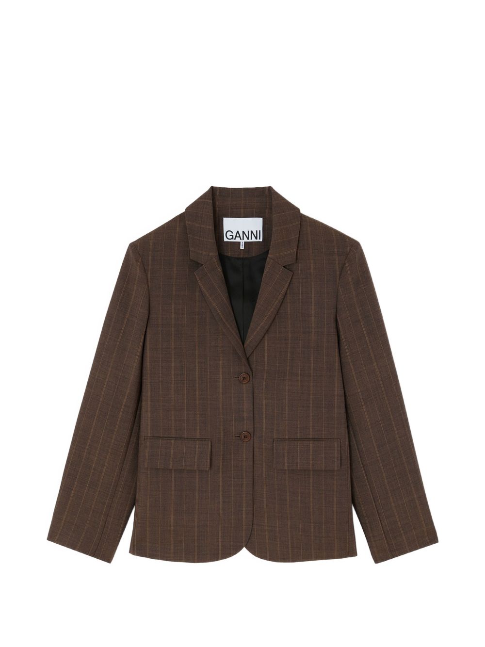 Wool blazer with pinstripes A1020102 296 GANNI
