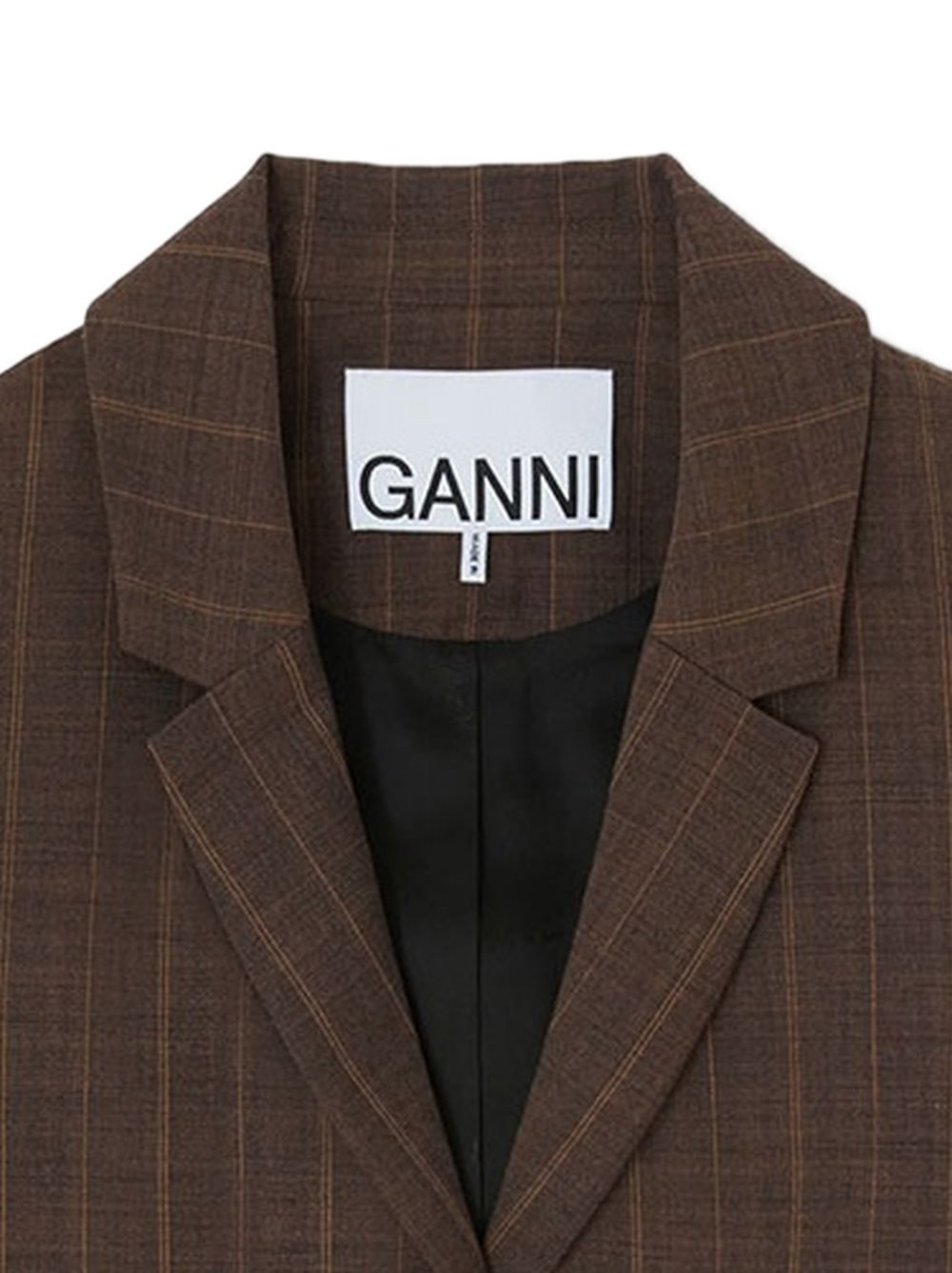 Wool blazer with pinstripes A1020102 296 GANNI