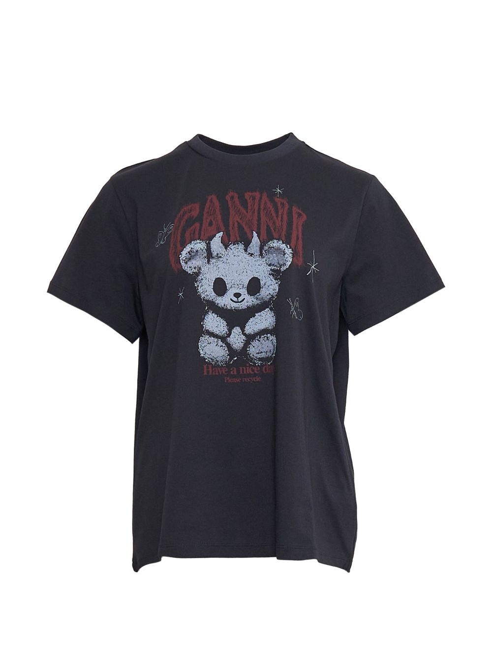 Forest Teddy Graphic T-Shirt A1050303 252 GANNI