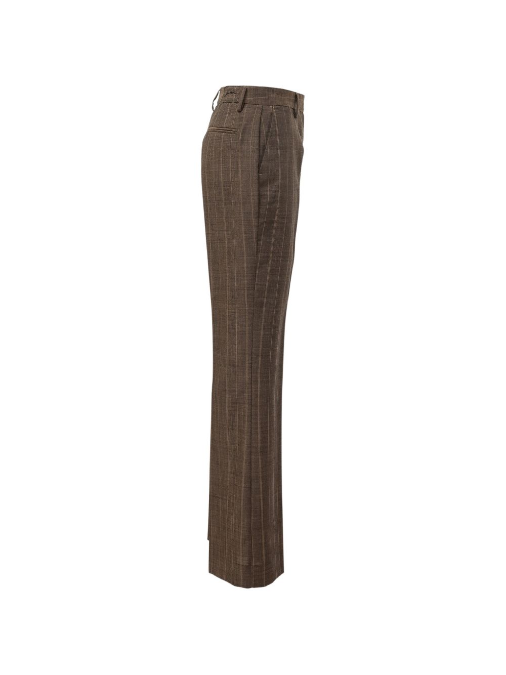 Trousers in Pinstripe Wool A1080168 296 GANNI