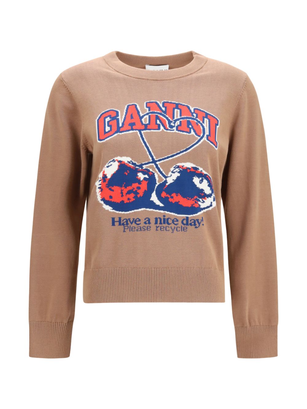 Oversized Graphic Jumper A1150014 118 GANNI