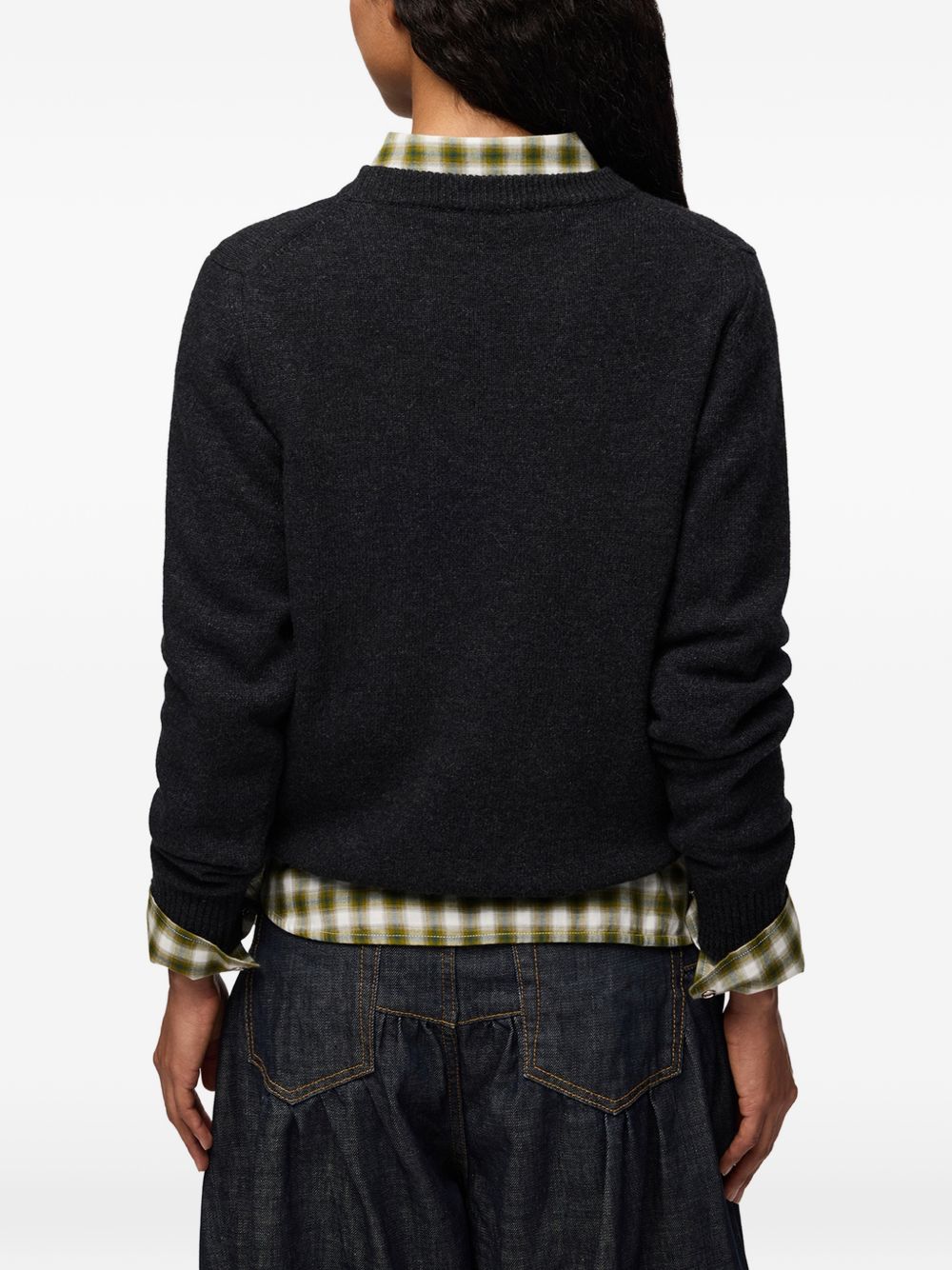 Teddy Jacquard Knitted Sweater A1150058 252 GANNI