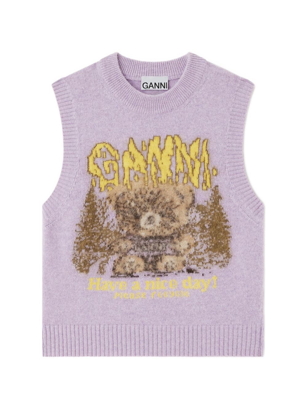 vest with Forest Teddy A1180020 ZXD GANNI