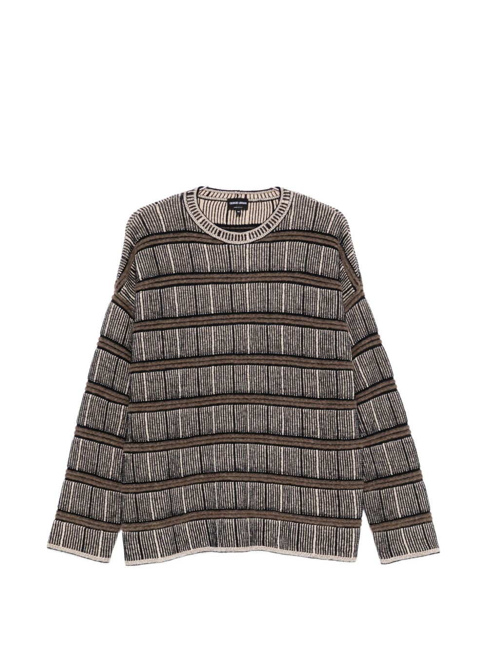 striped jacquard-knit sweater GM004438 AF30091FB074 GIORGIO ARMANI