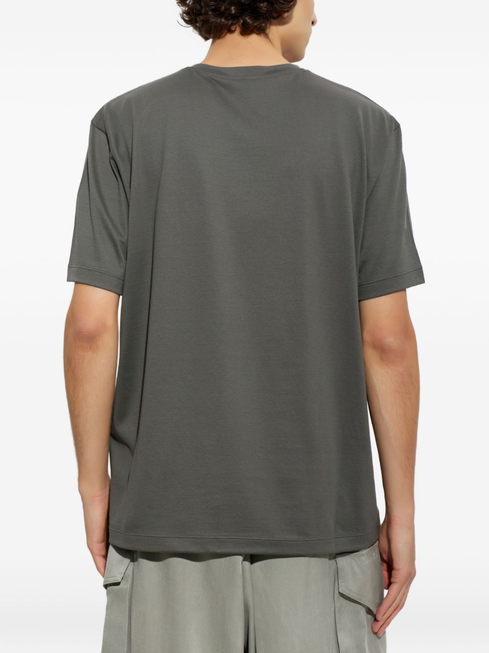 embroidered-logo T-shirt GM004657 TE18291U8092 GIORGIO ARMANI
