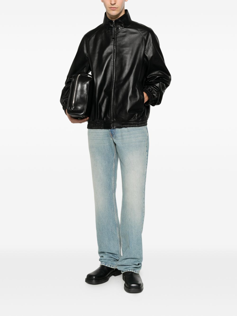 Couture Seam track top in nappa leather BM01J36003 001 GIVENCHY