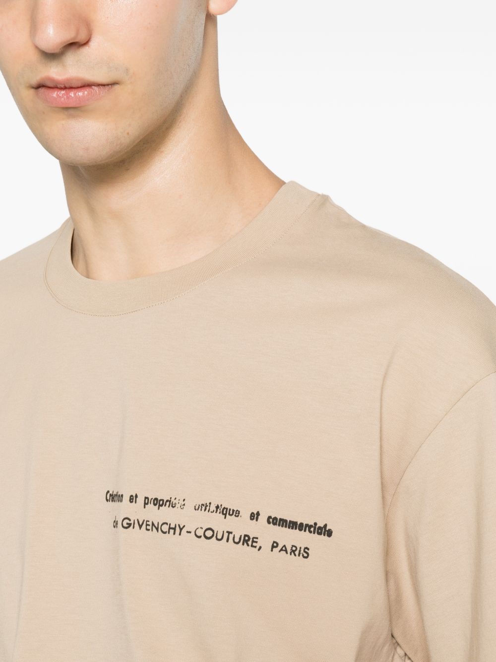 T-shirt in cotton with Archives print BM71NK3YUE 250 GIVENCHY