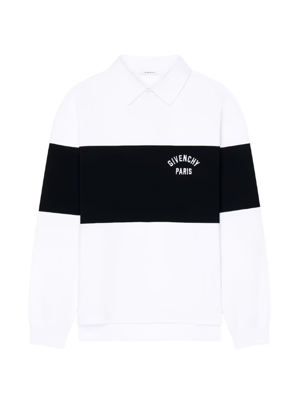 Bicolor polo in cotton with Givenchy Paris embroidery BML0173YTJ 116 GIVENCHY