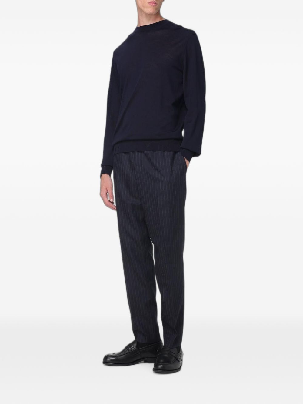 Round-neck virgin wool sweater GMP00947 P00066550501 GOLDEN GOOSE