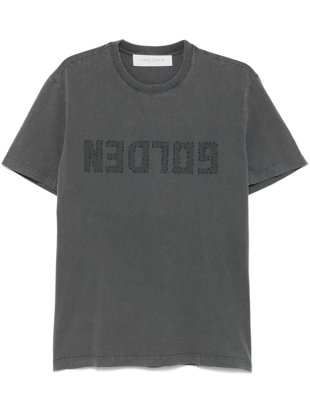 T-shirt with distressed treatment GMP01220 P00067160318 GOLDEN GOOSE