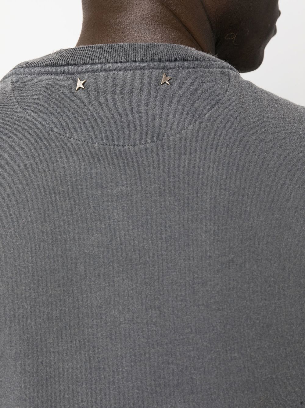 T-shirt with distressed treatment GMP01220 P00067160318 GOLDEN GOOSE