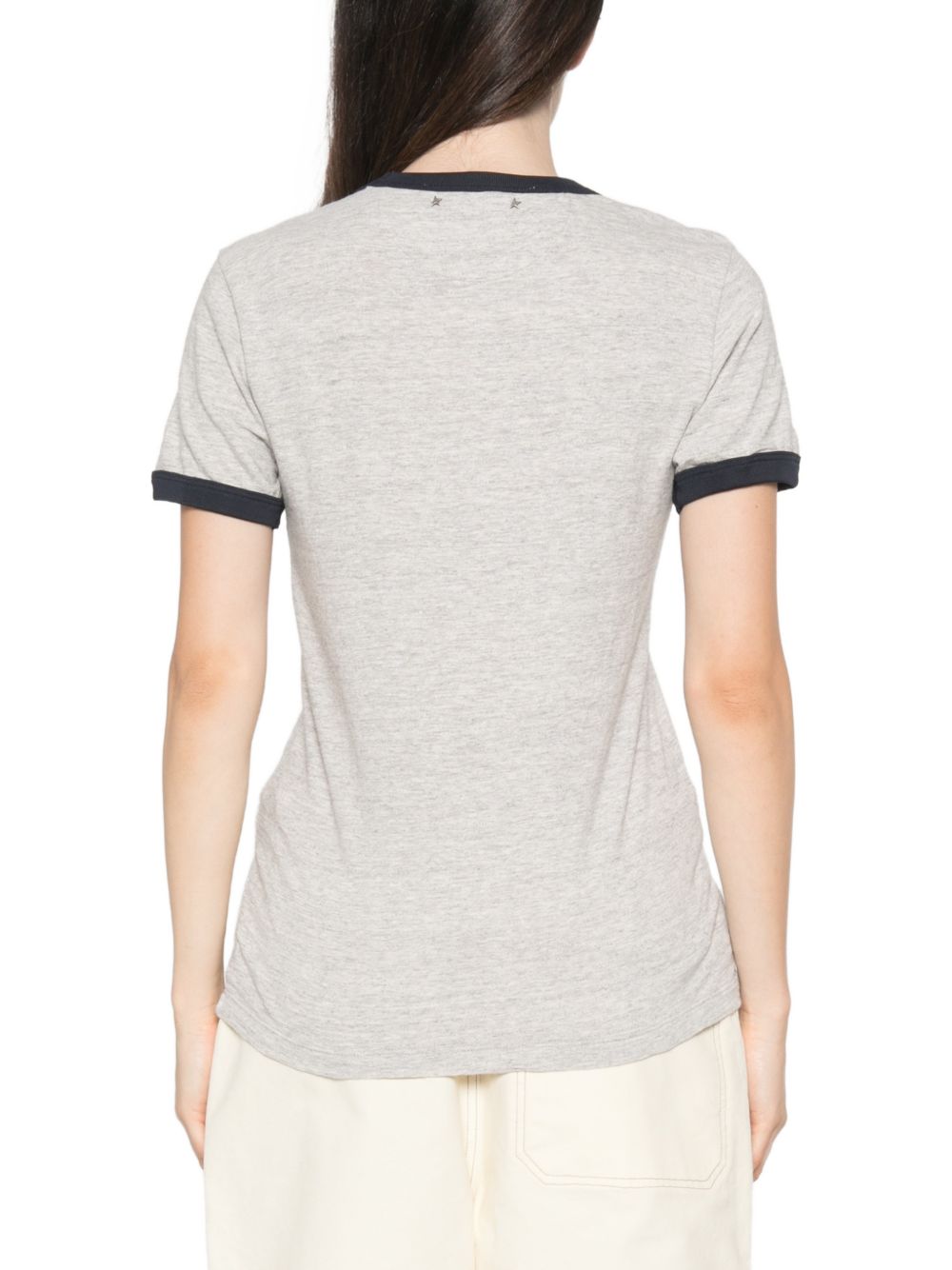 T-shirt in melange cotton GWP02768 P00264260717 GOLDEN GOOSE