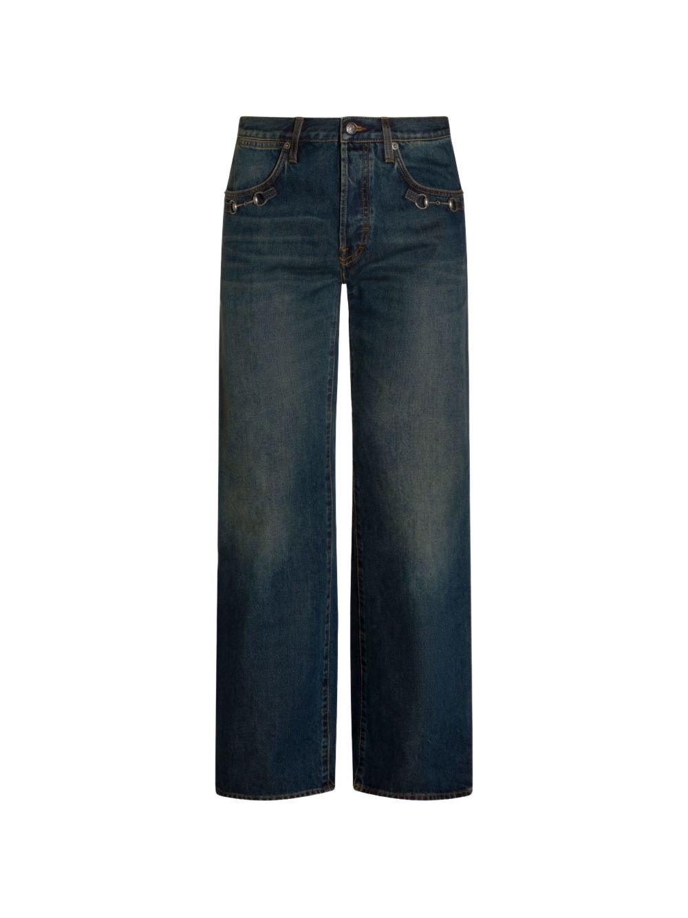 Cotton denim pants with Horsebit 864707 XDDFW4011 GUCCI