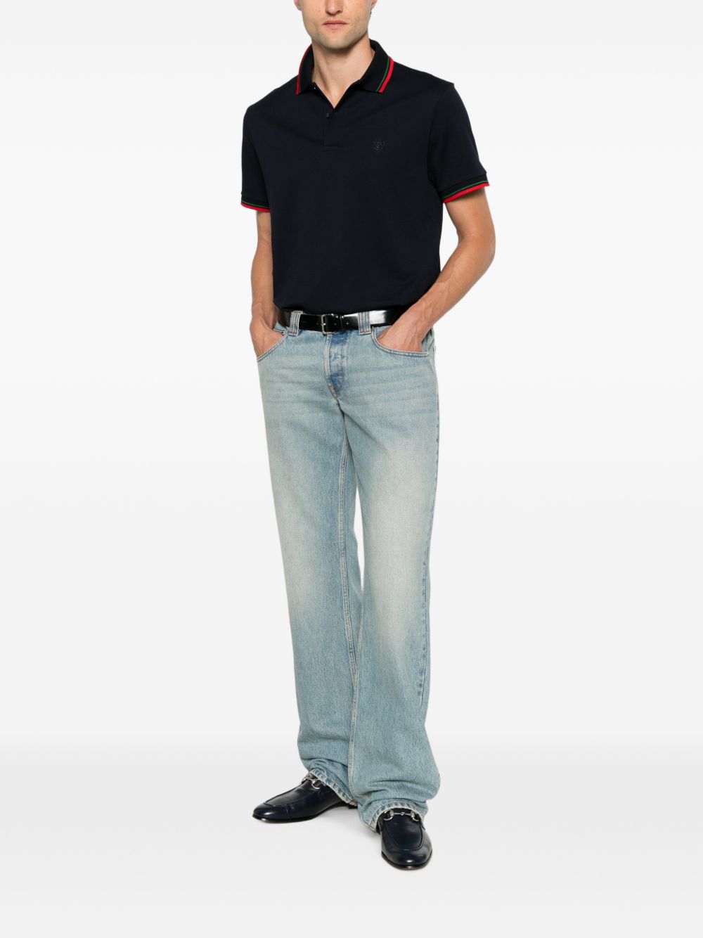 Cotton piquet polo shirt 872471 XJHX64816 GUCCI