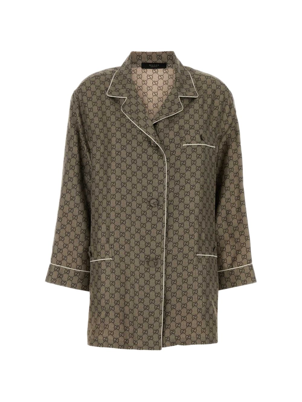 Printed silk twill shirt 875471 ZAUUN2270 GUCCI