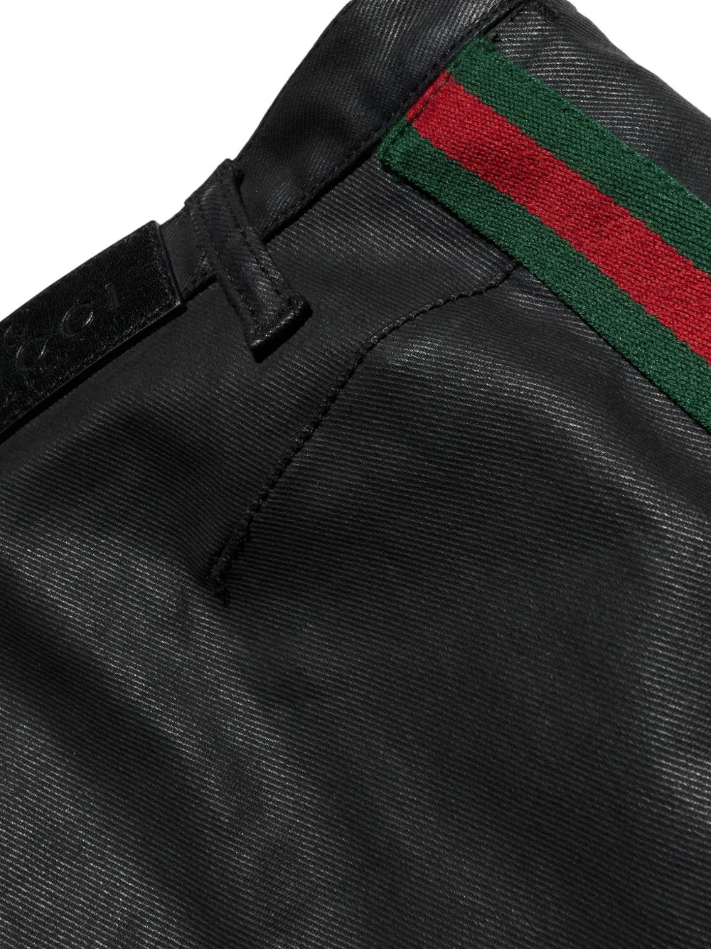 Denim pants with Web A006GG XDDH31000 GUCCI