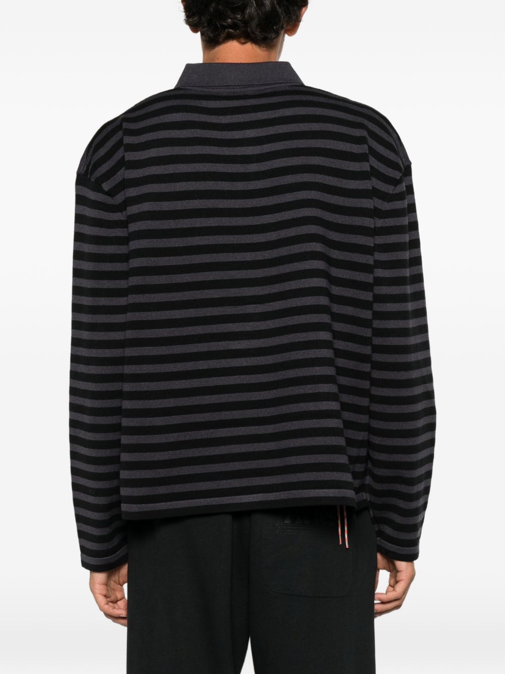 Striped embroidered-motif sweater HEFW26SW01012 0486 HOUSE OF ERRORS