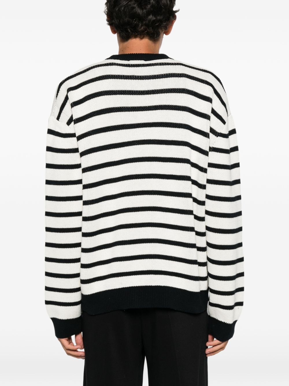 Striped-pattern sweater HEFW26SW03012 0701 HOUSE OF ERRORS