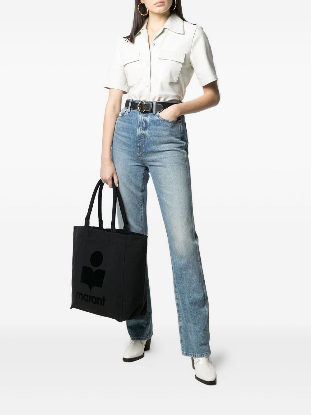 Yenky logo-print tote bag PM0001FA A1X18M01BK ISABEL MARANT