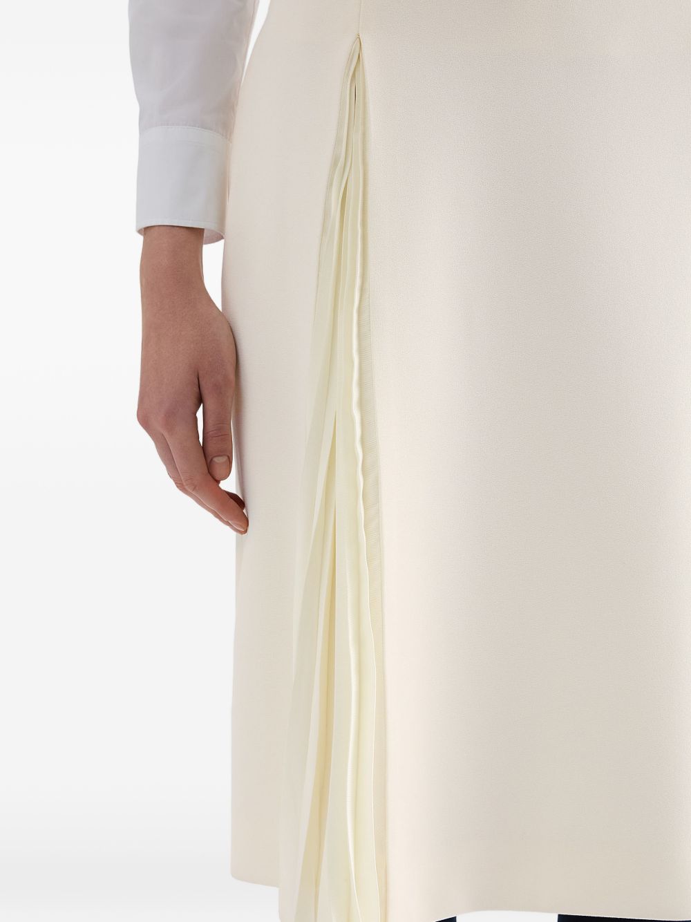 Wool Sablé Pleated Skirt J02MA0402 J40356102 JIL SANDER