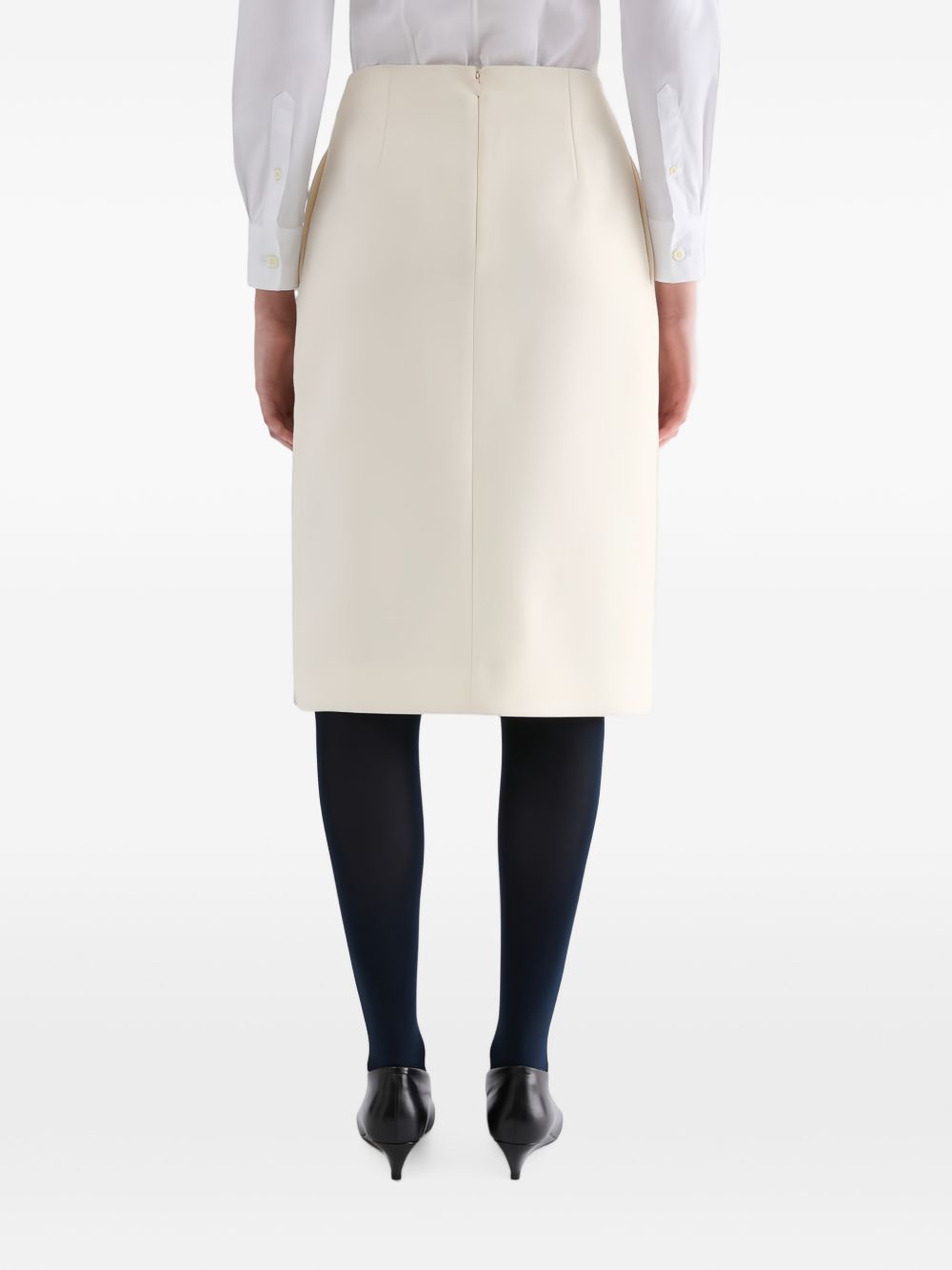 Wool Sablé Pleated Skirt J02MA0402 J40356102 JIL SANDER