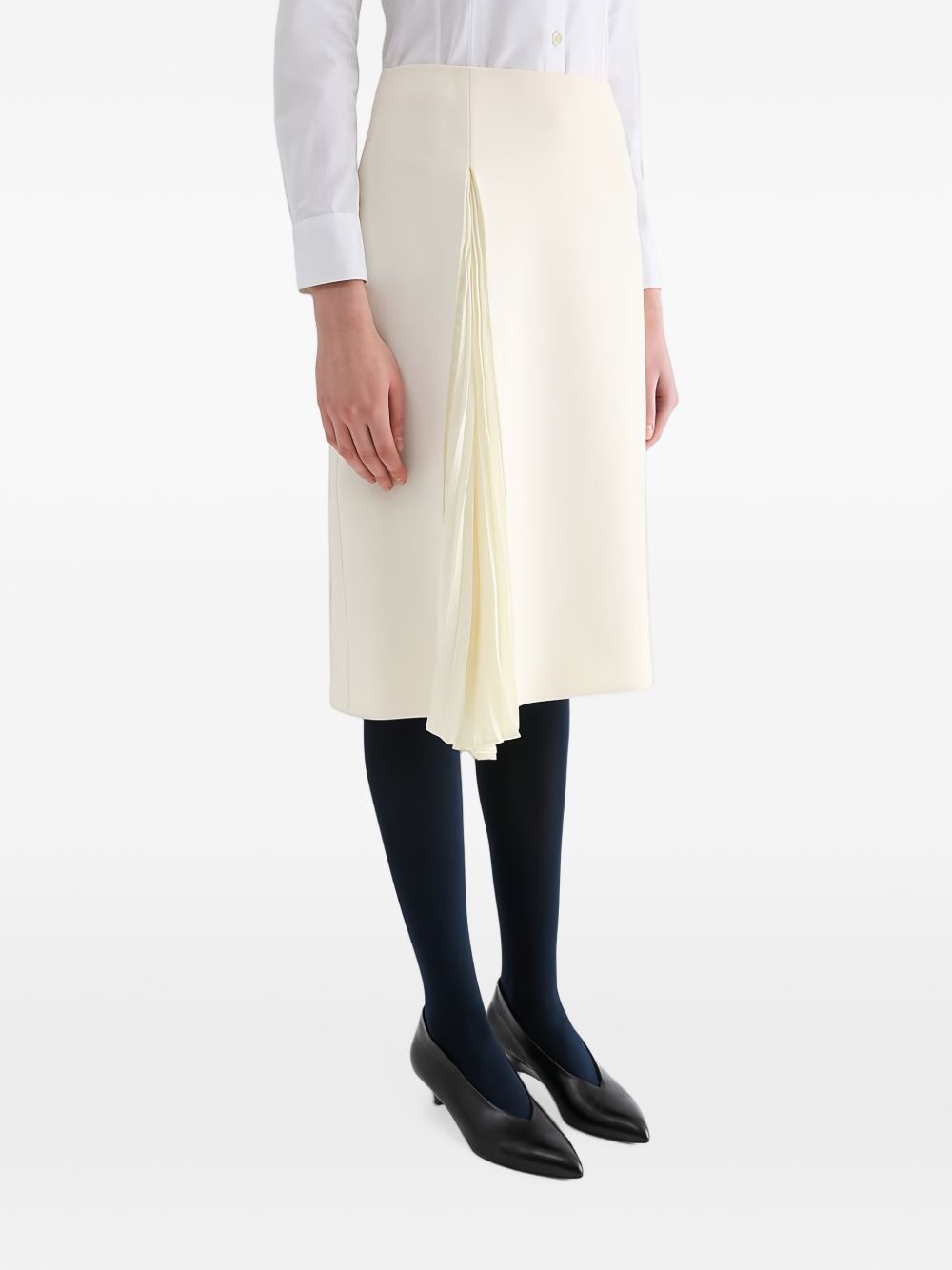 Wool Sablé Pleated Skirt J02MA0402 J40356102 JIL SANDER