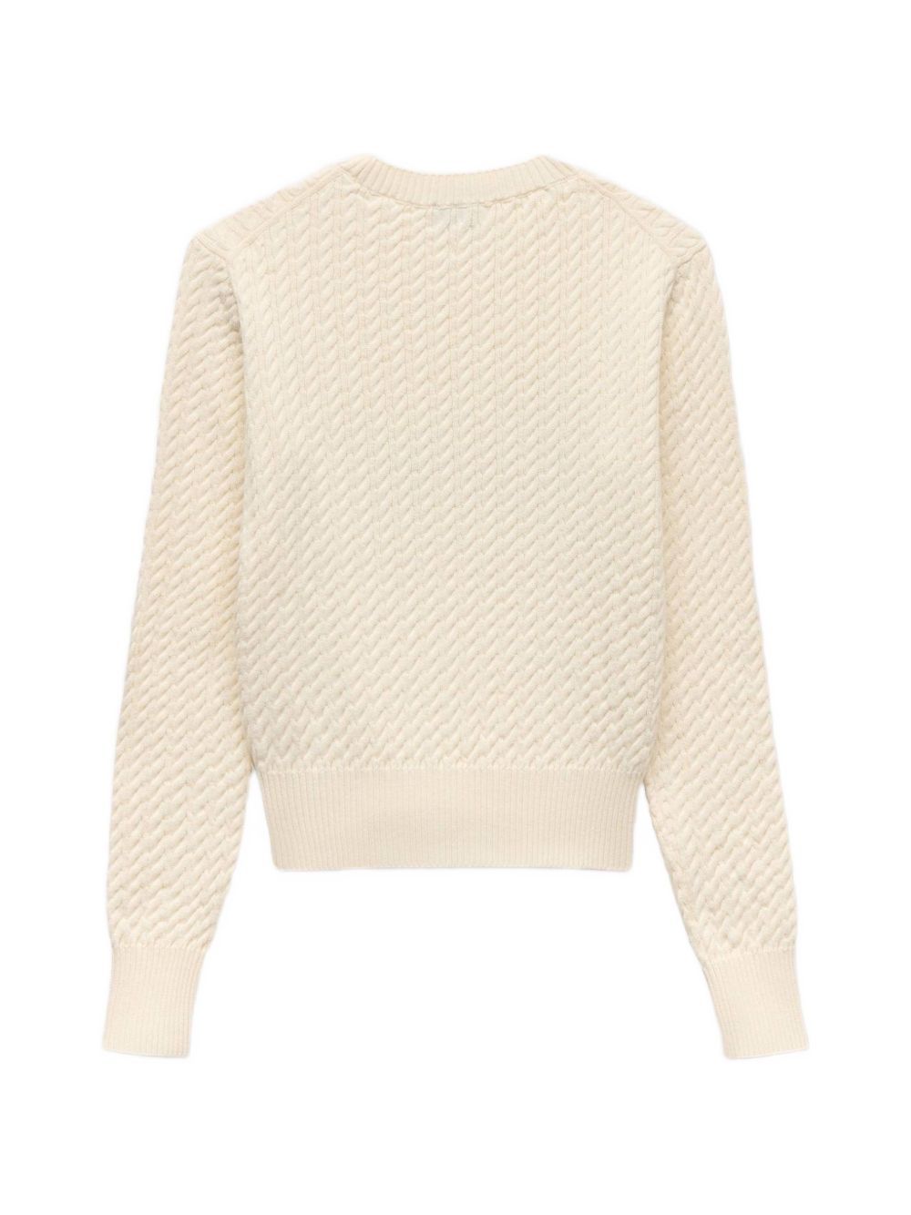 cable-knit logo-embroidered sweater FG62PU7623LK 02 KENZO