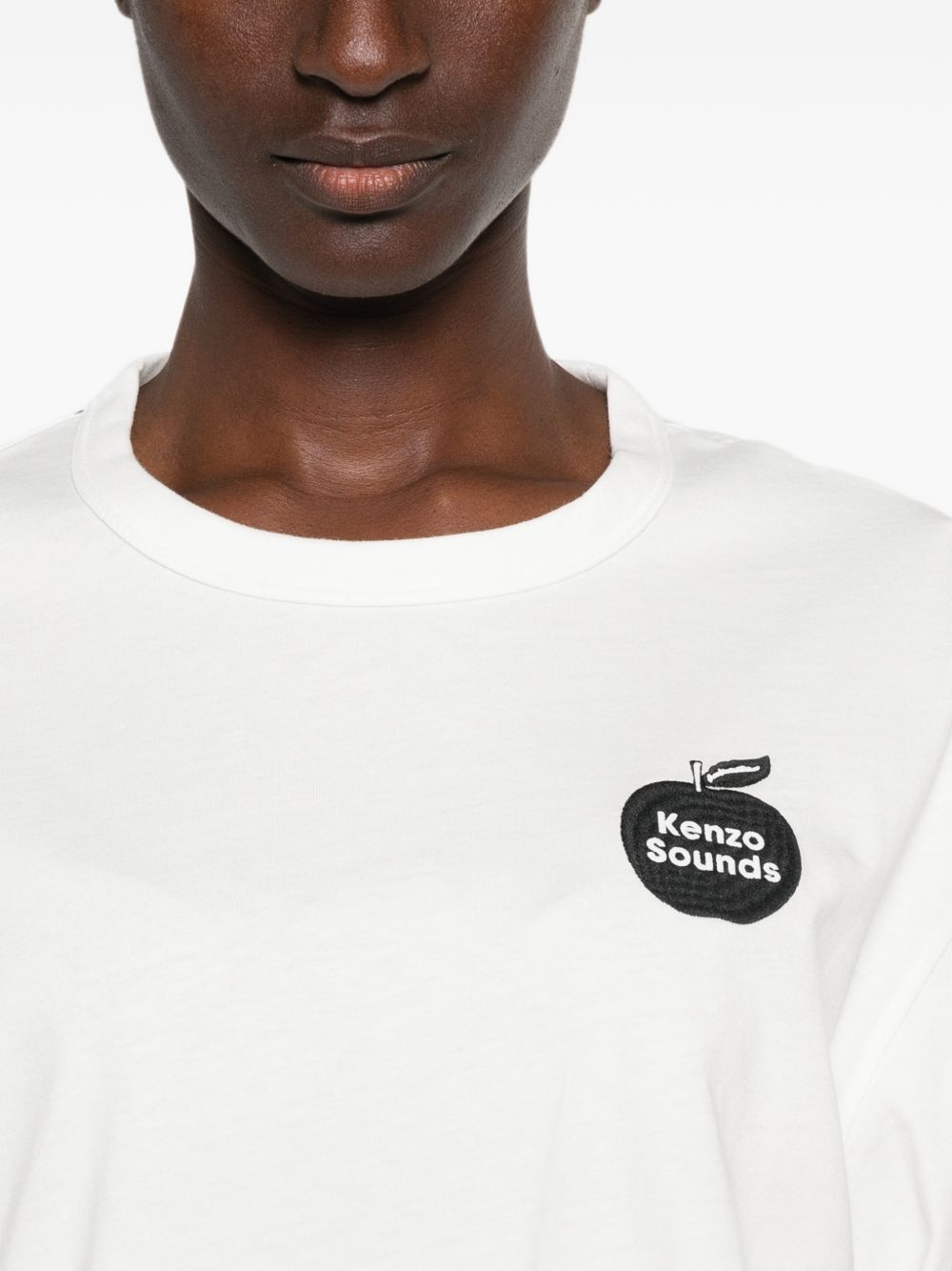 Sounds embroidered T-shirt FG62TS3594SG 02 KENZO