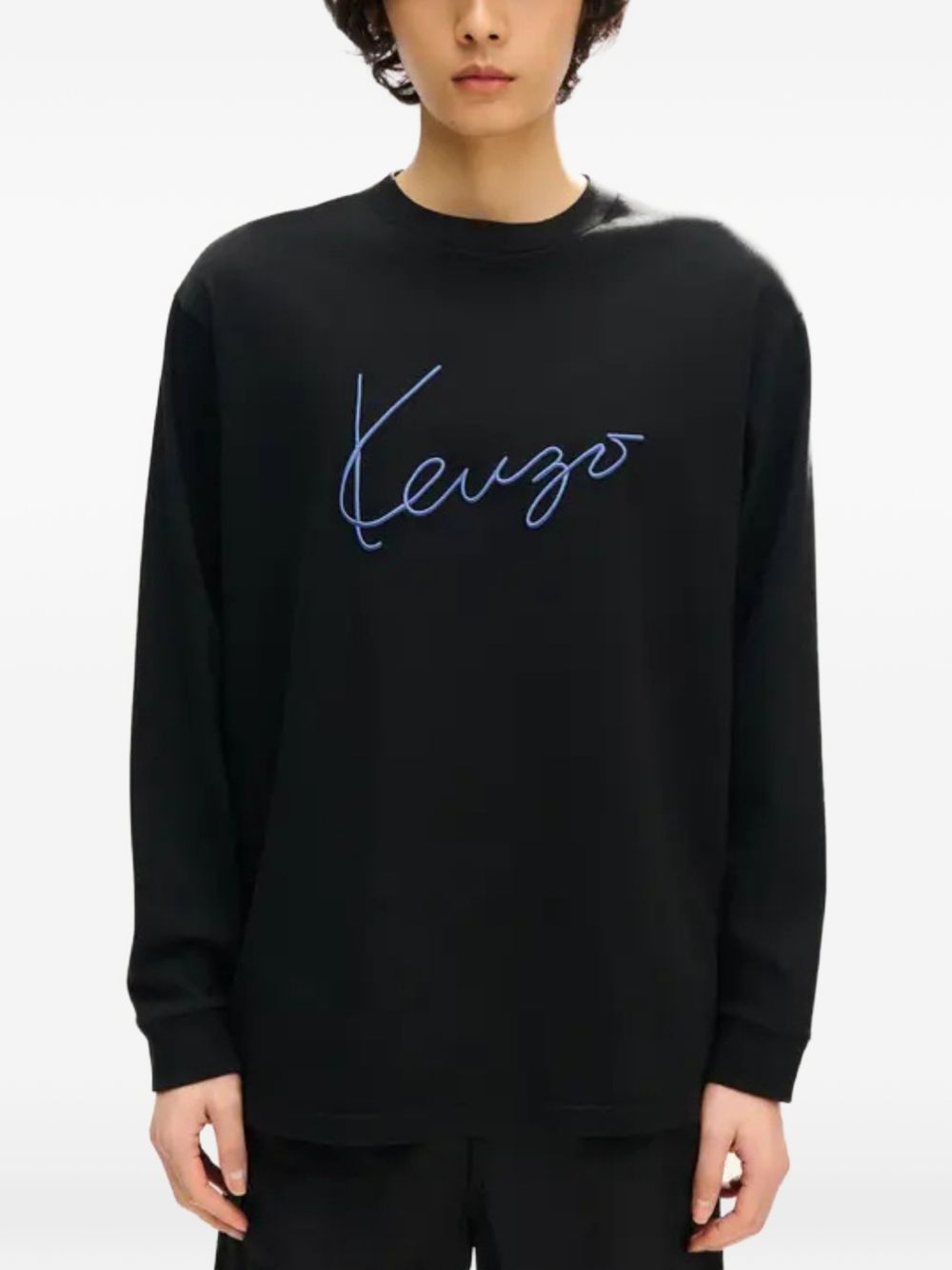 Logo-embroidered shirt FG65TL3614SG 99J KENZO