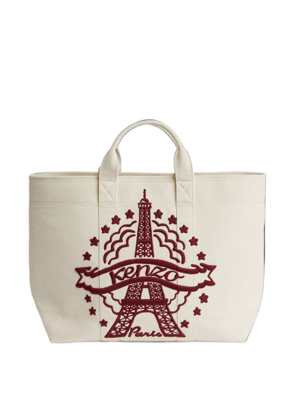 Large logo-embroidered tote bag FG68SA911F25 03 KENZO