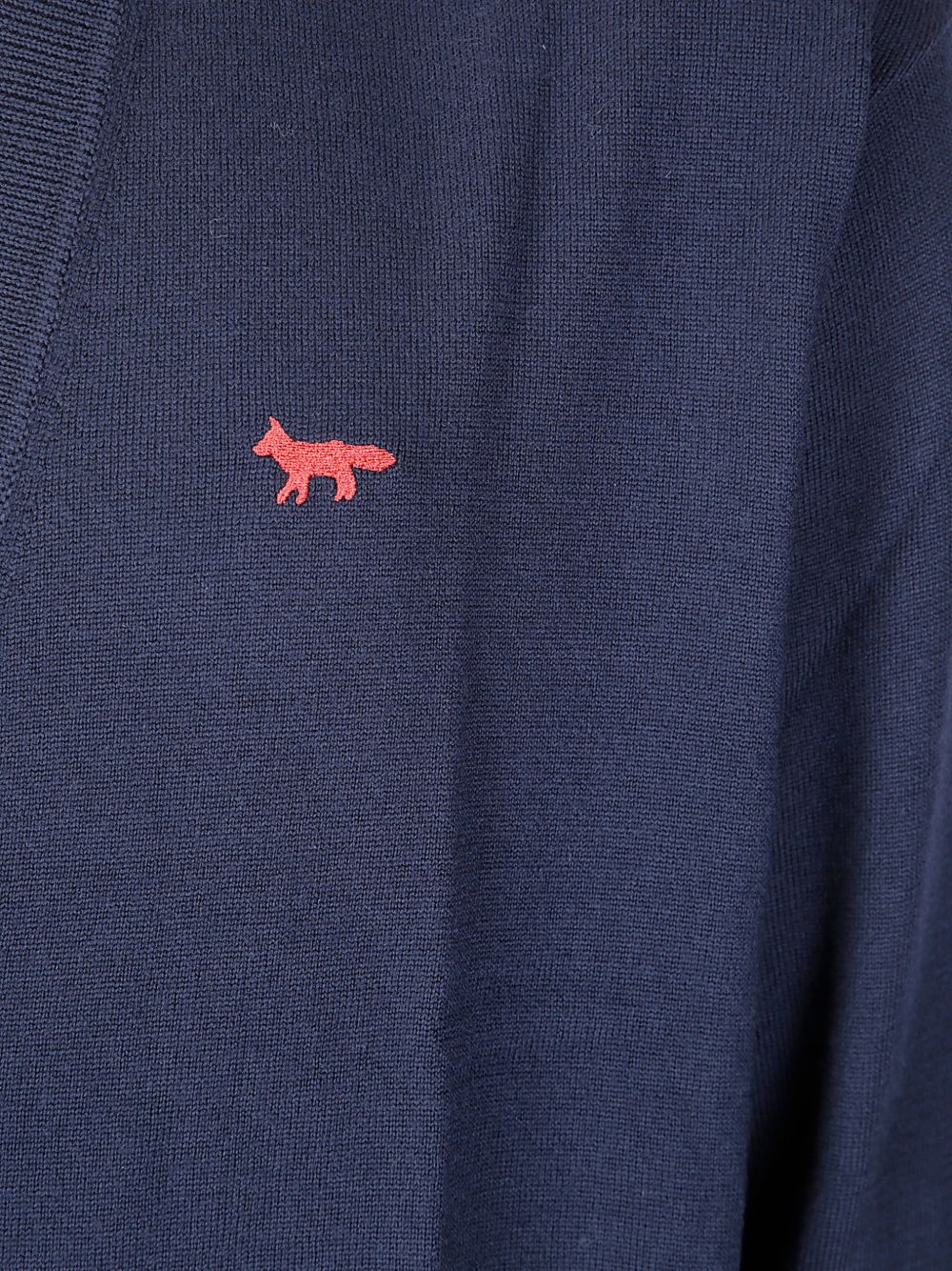 Red Profile Fox comfort cardigan MRMKC11KT1239 0413 MAISON KITSUNÉ