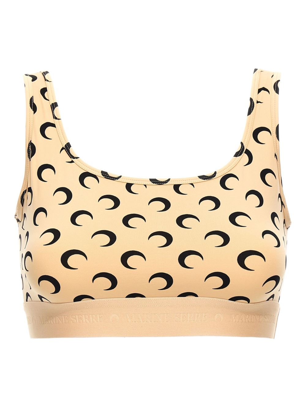 crescent moon-print sport bra WUW055B CJER0001TA10 MARINE SERRE