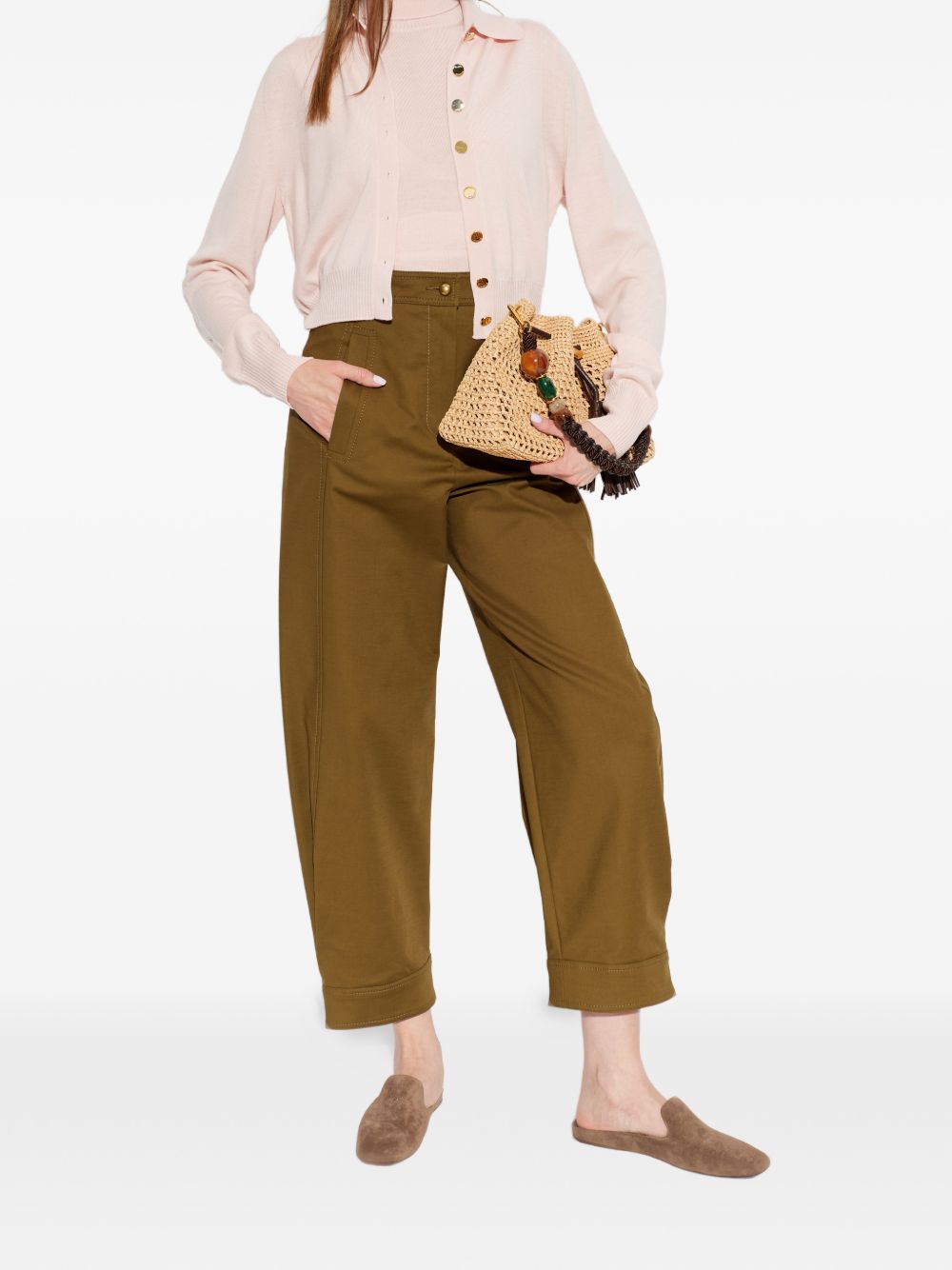 High-rise straight-leg trousers <BR/> 2621136111 MXMADORNI017 MAX MARA