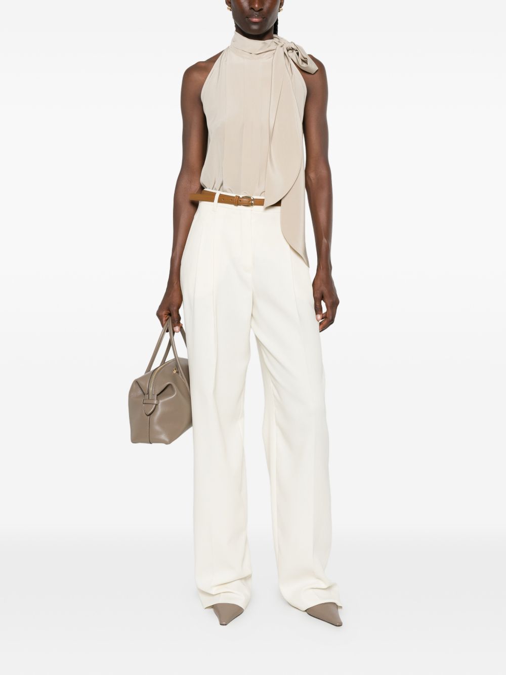 Adunco pleated pressed-crease trousers 2626136081 MSTADUNCO011 MAX MARA STUDIO