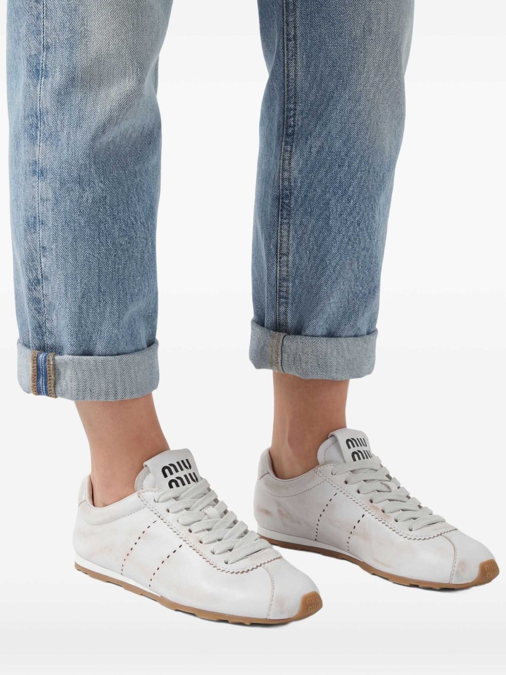 Plume suede sneakers 5E114E3H02 F-005F0009 MIU MIU