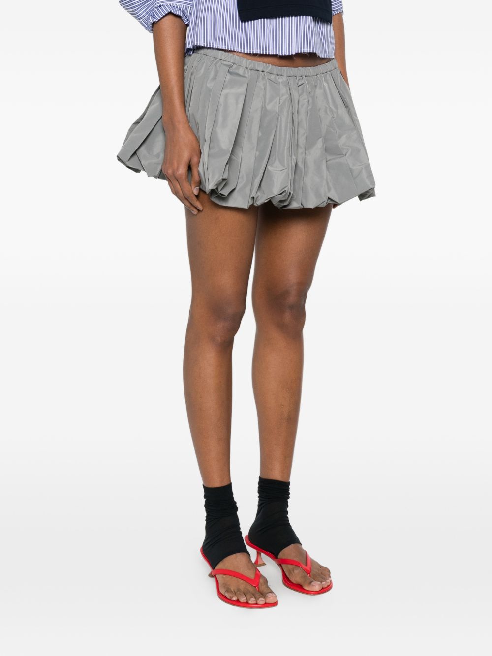 Technical fabric miniskirt MG2723121I S-OOOF0112 MIU MIU