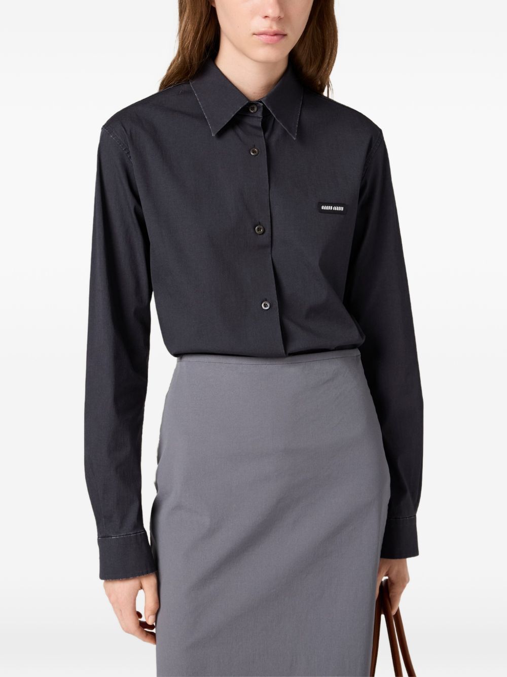 Stretch poplin shirt MK20616472 S-OOOF0002 MIU MIU