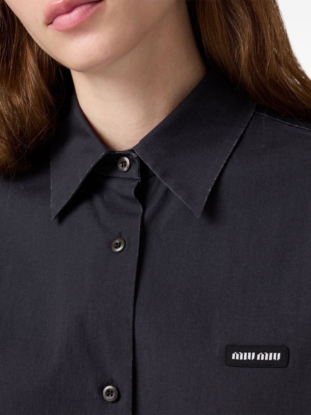 Stretch poplin shirt MK20616472 S-OOOF0002 MIU MIU