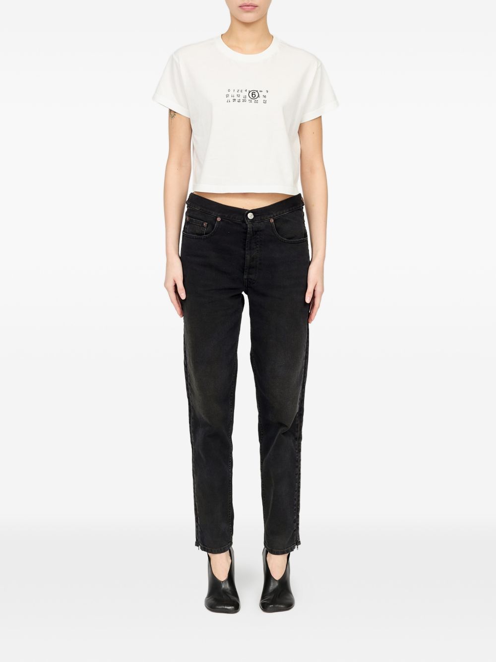 Flipped-print overdyed T-shirt S52GC0369 M20258101 MM6 Maison Margiela