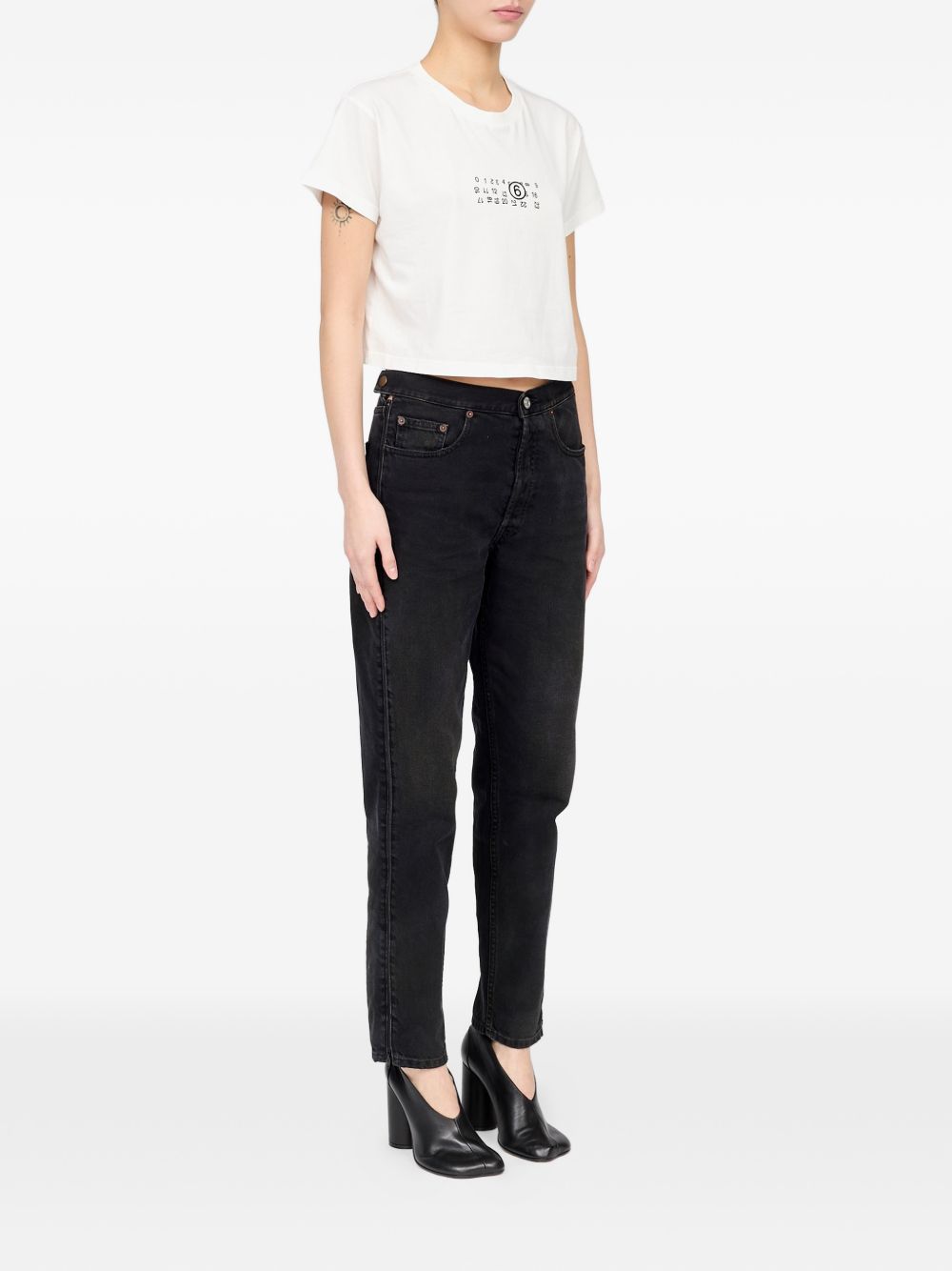 Flipped-print overdyed T-shirt S52GC0369 M20258101 MM6 Maison Margiela
