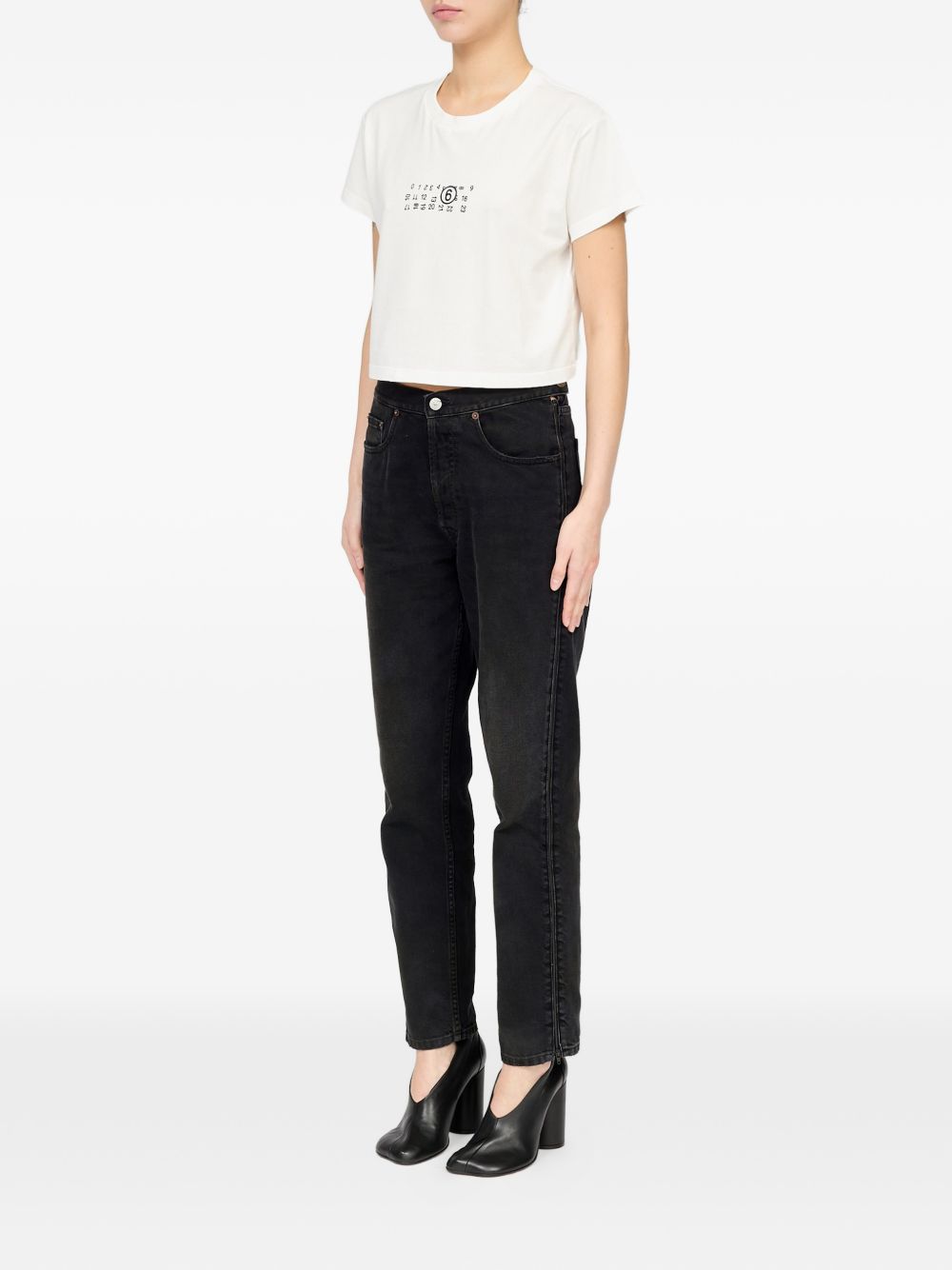 Flipped-print overdyed T-shirt S52GC0369 M20258101 MM6 Maison Margiela