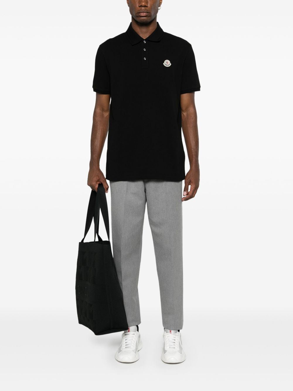Logo Patch Cotton Piquet Polo Shirt L20918A00011 84556999 MONCLER