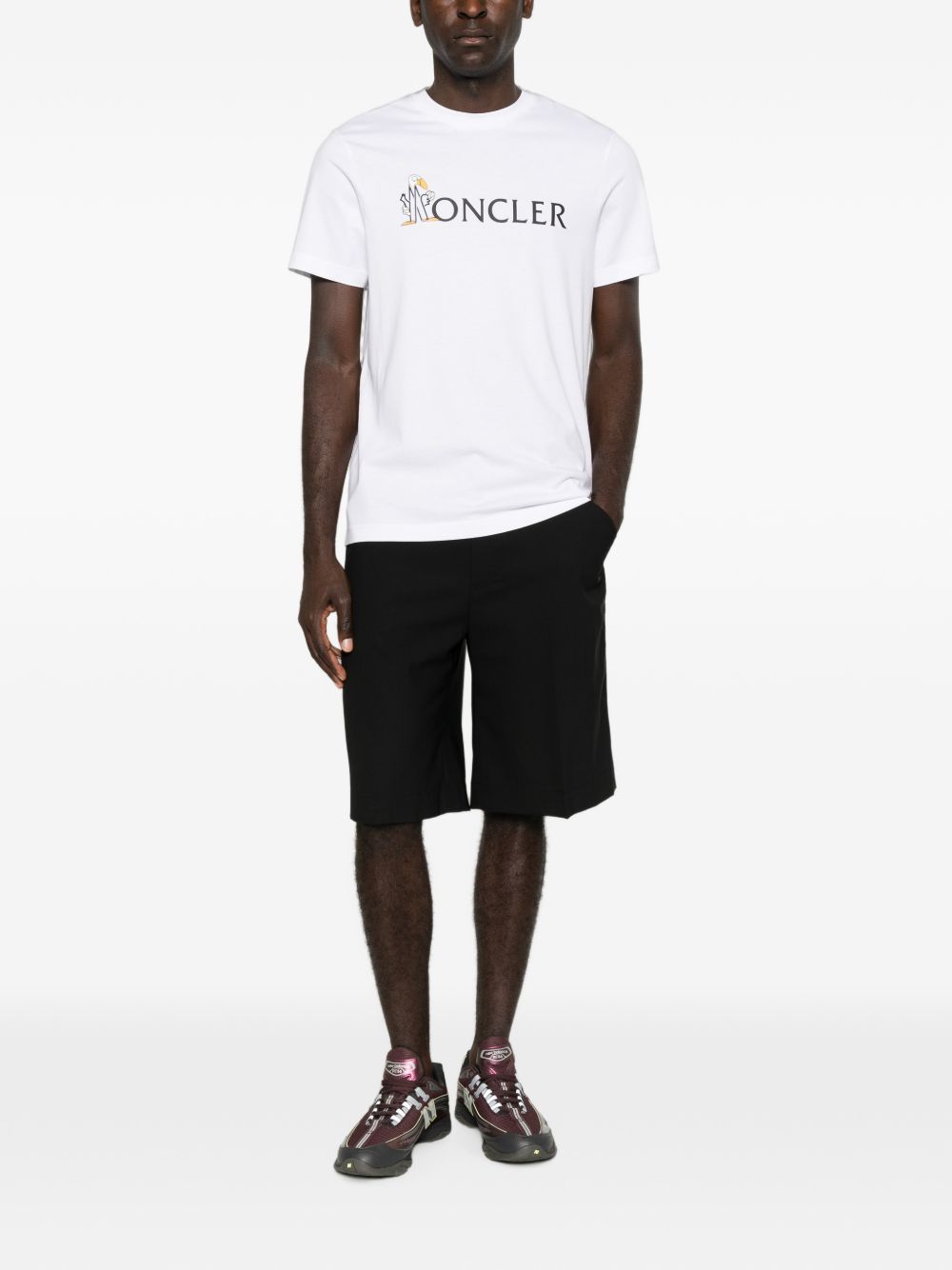 Mon Duck cotton T-shirt L20918C00033 89B8U00A MONCLER