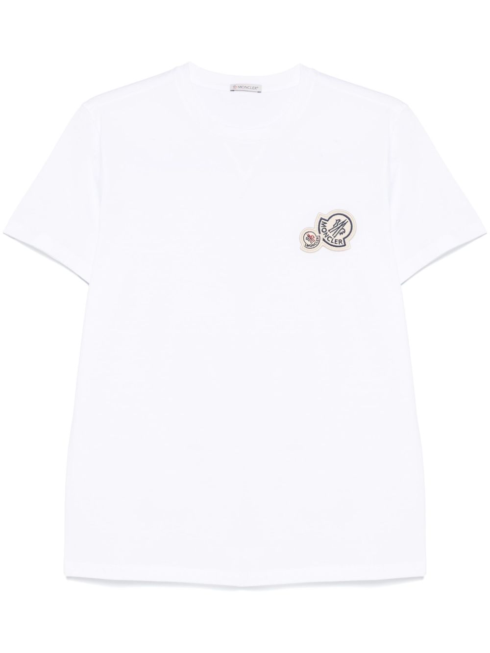 Double Logo Patch Cotton T-Shirt L20918C00041 8390Y001 MONCLER