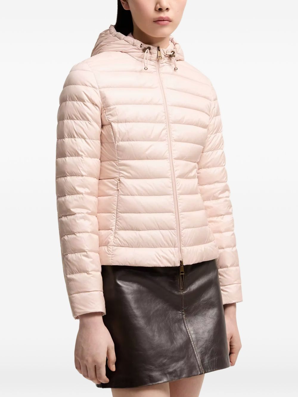 Igelhood short down jacket in longue saison L20931A00092 597YG529 MONCLER