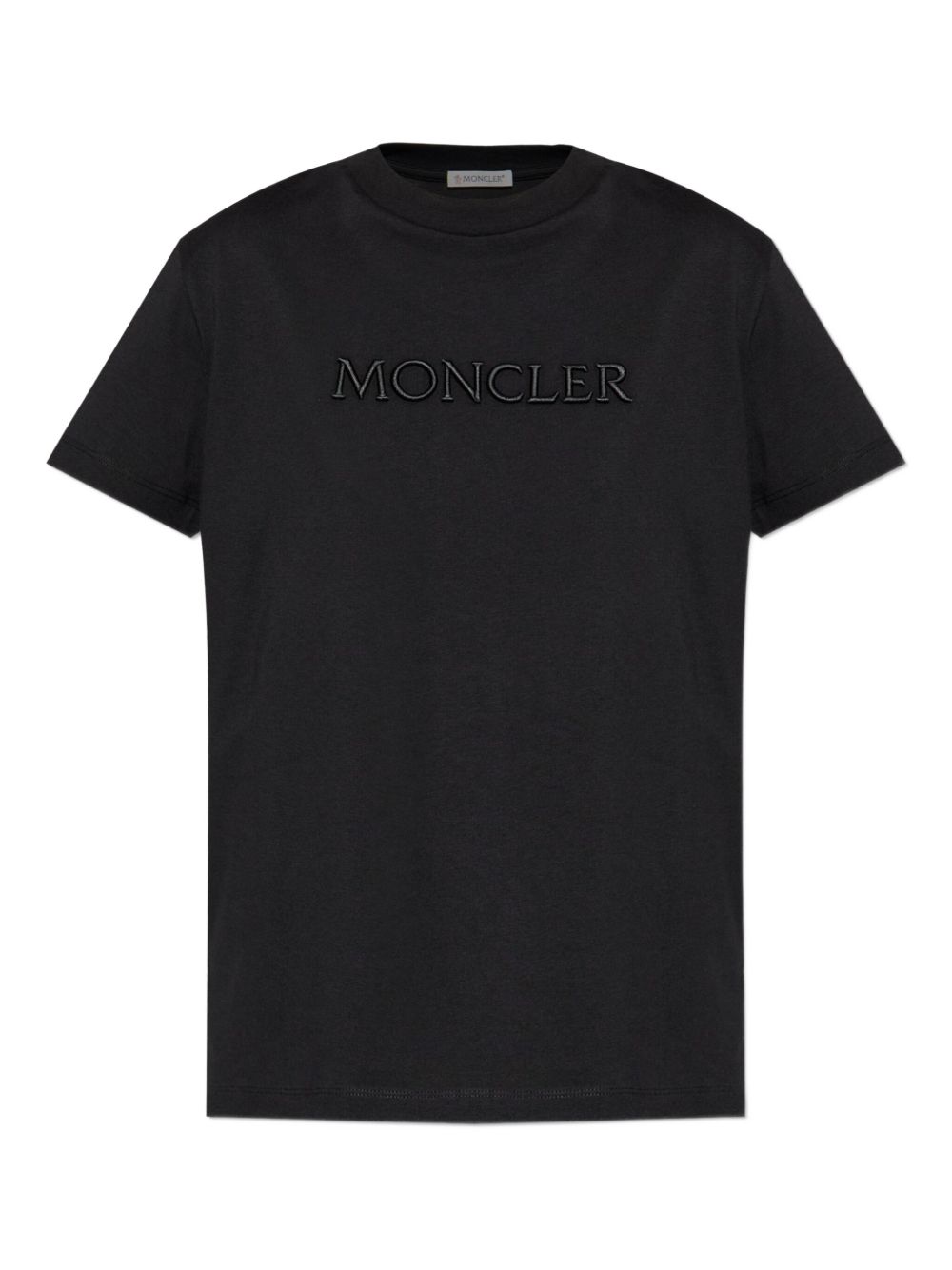 Embroidered Tonal Logo Cotton T-Shirt L20938C00021 89AUO999 MONCLER