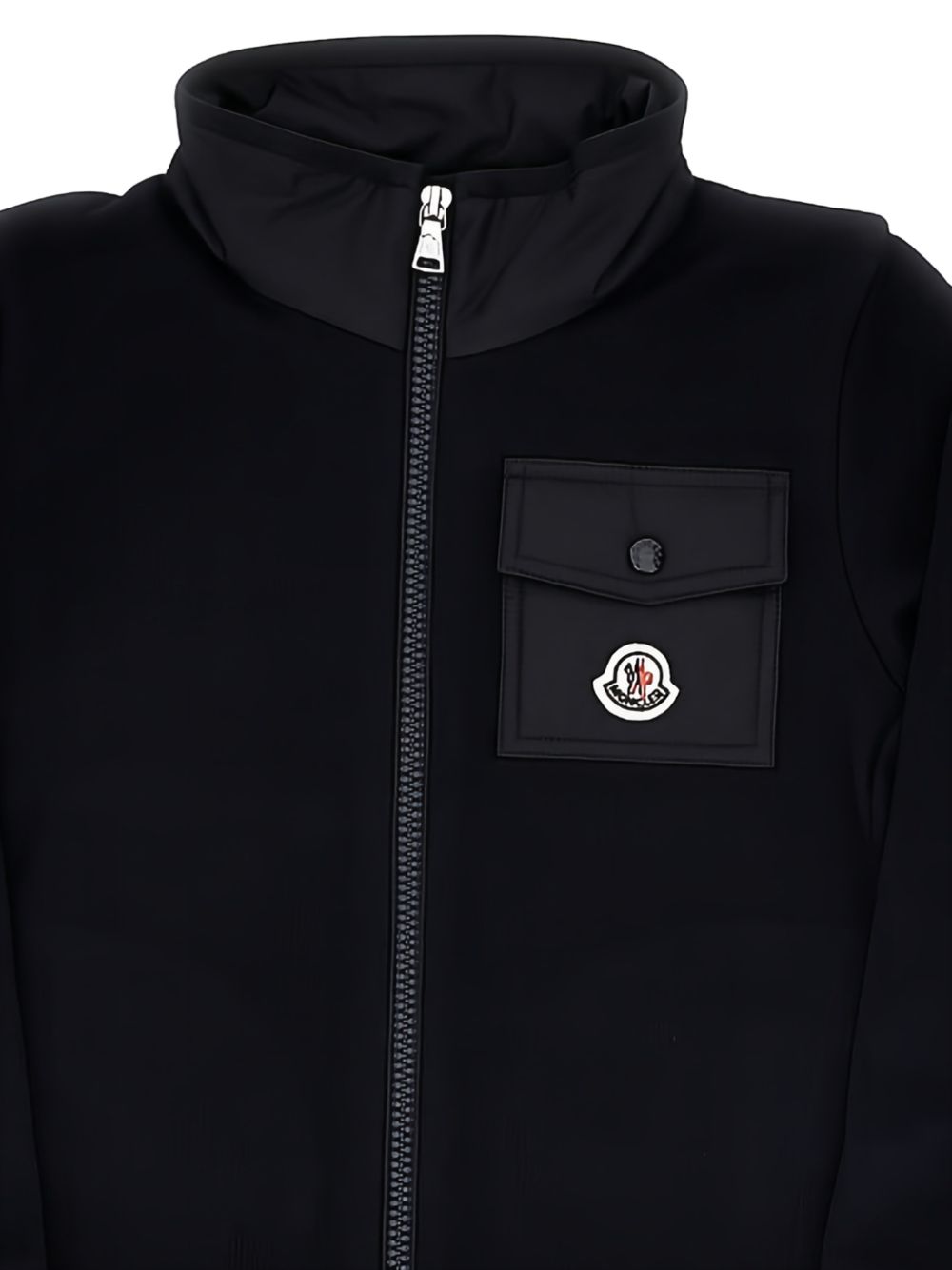 Cotton Zip-Up Sweatshirt L29548G00030 899PS778 MONCLER KIDS
