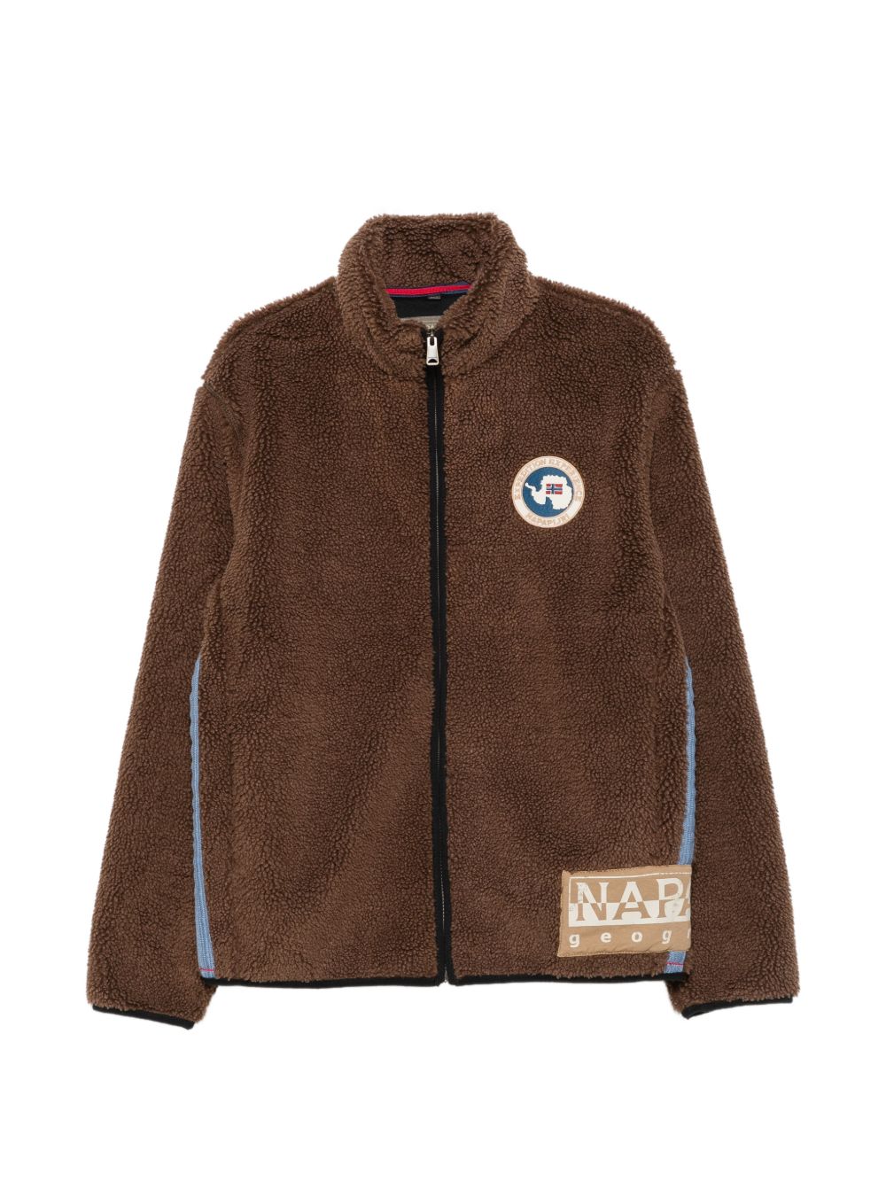 Logo-patch zip-up sweater NP0A8APE WT31 NAPAPIJRI